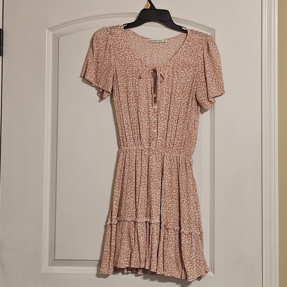 Abercrombie & Fitch Blush Floral Mini Dress